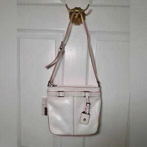 Etienne Aigner NEWPORT COLLECTION White Crossbody Bag